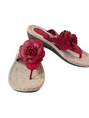 Cliffs by White Mountain Cynthia Sandals Womens New Red